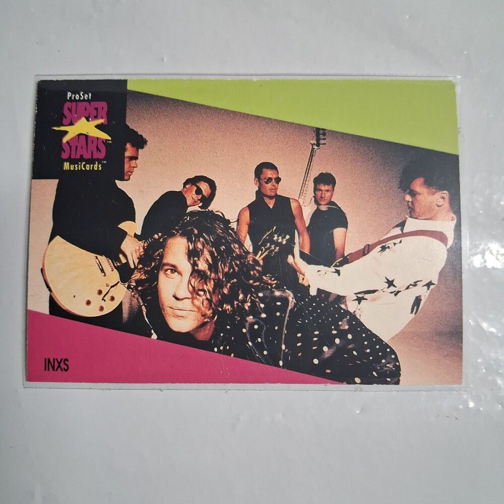 INXS Collectible Photo Cards  -  Super Stars Musicards  Vintage 1991